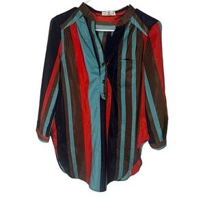 Love Tree Multicolored Striped Blouse